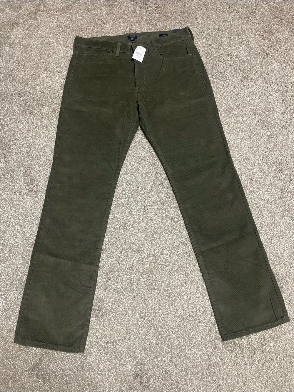 NWT J. Crew Flex Straight Corduroy Pants Men’s 32x32